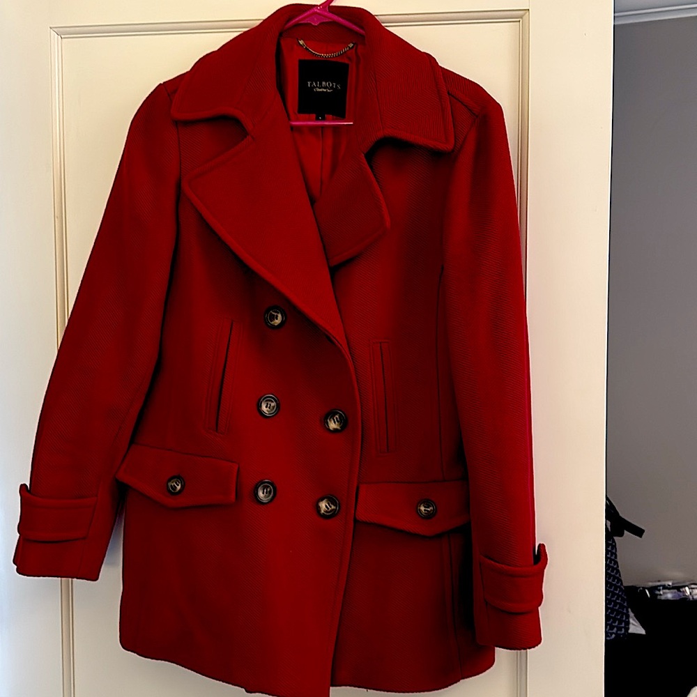 Talbots classic wool double Breasted Jacket